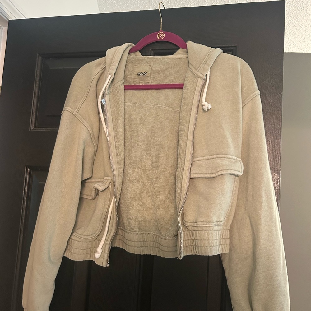 Aerie Utility Jacket in Tan